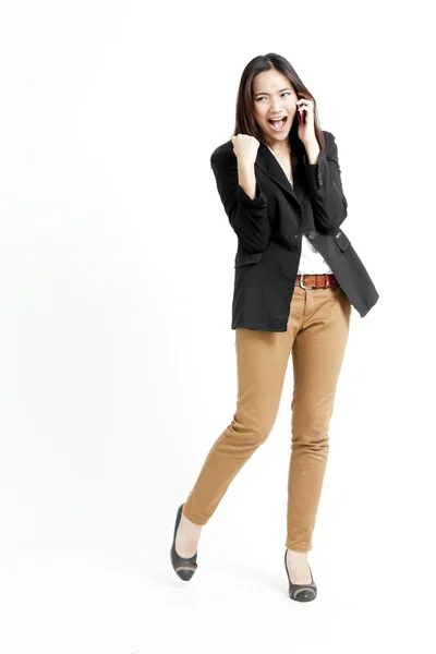 A shot of a beautiful asian businesswoman on the phone — Stock Photo, Image