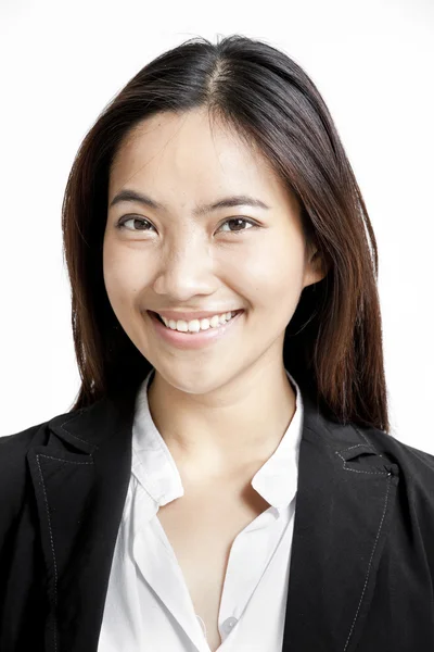 Aziatische vrouw die lacht — Stockfoto