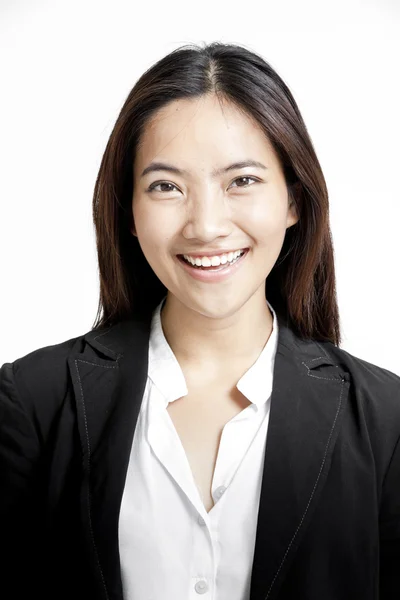 Femme asiatique souriant — Photo