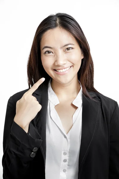 Asian woman smiling — Stock Photo, Image