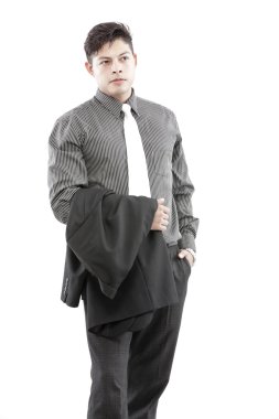 düşünceli işadamı portresi