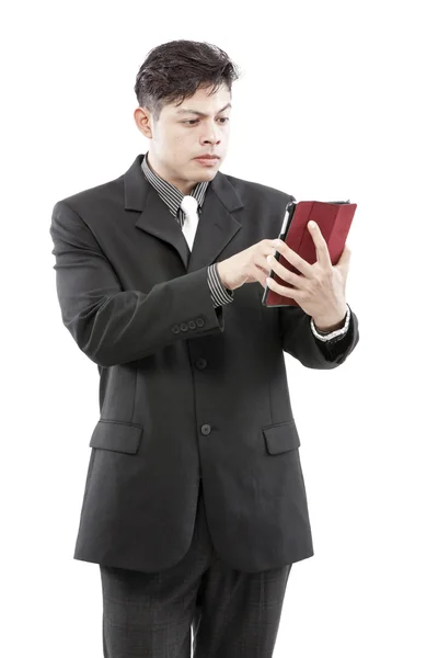 Businessman contemplating options — Stock Photo, Image