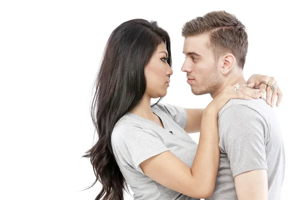 Loving couple embracing — Stock Photo, Image