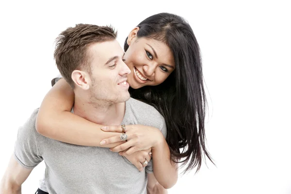 Loving couple embracing — Stock Photo, Image