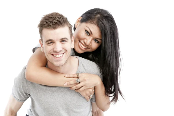 Loving couple embracing — Stock Photo, Image