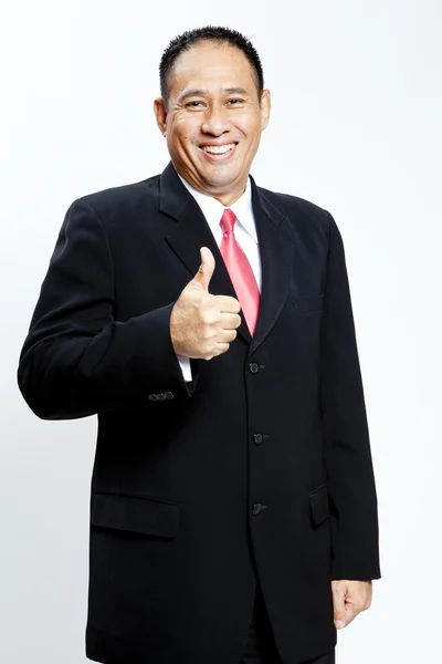 Executive giving hand sign — Stock Photo, Image