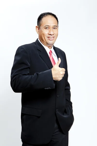 Executive giving hand sign — Stock Photo, Image