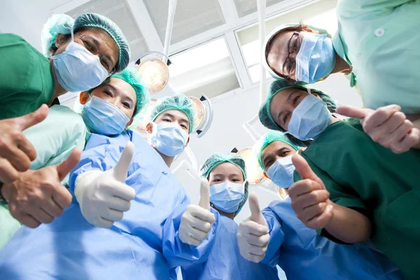 Group of doctors and nurses at the hospital — Stock Photo, Image