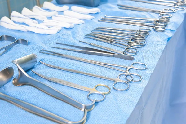 Instrumentos médicos de cirugía Imagen de archivo