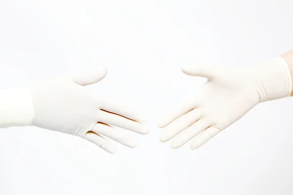 Докторські рукостискання — стокове фото