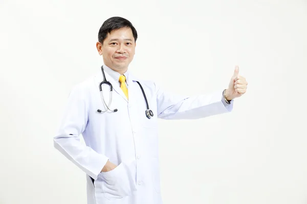Médico aprobación médico OK señal de mano — Foto de Stock