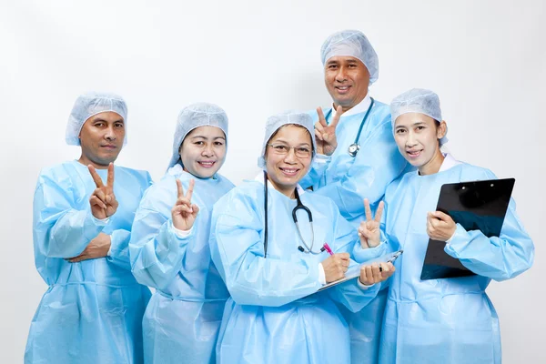 Amistoso grupo de médicos — Foto de Stock