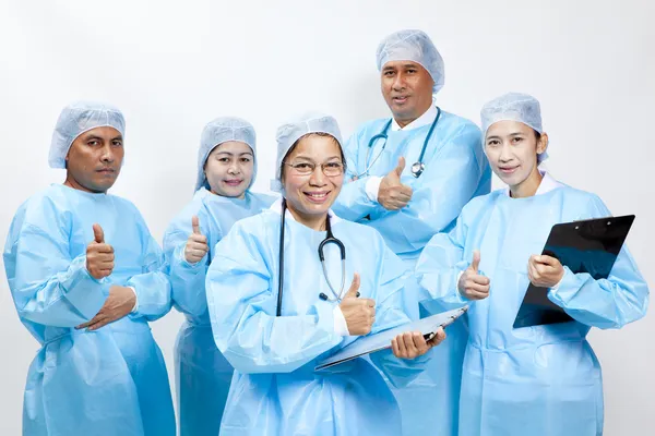 Grupo amigável de médicos — Fotografia de Stock