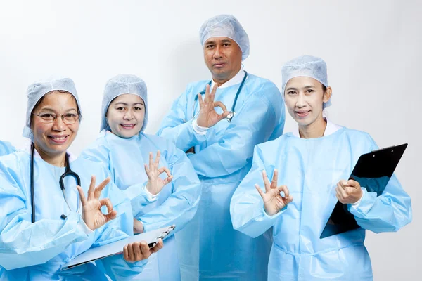 Friendly group of doctors — Stock Photo, Image