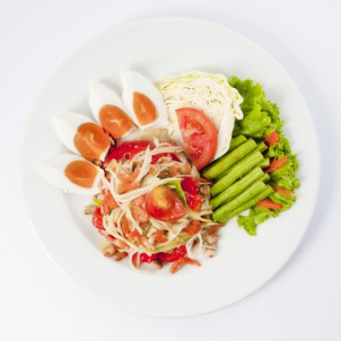 Tayland Mutfağı - sıcak ve baharatlı papaya salatası