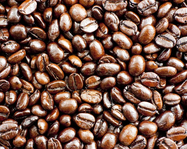 Glittering of coffee beans — Stock Photo, Image