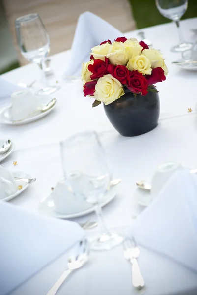 Ajuste de mesa para boda —  Fotos de Stock