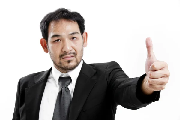 Businessman , giving ok sign — Stock Photo, Image