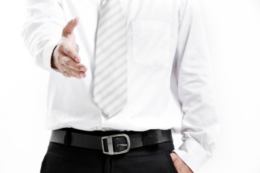 bir el için el sıkışma veren işadamı mercimeği