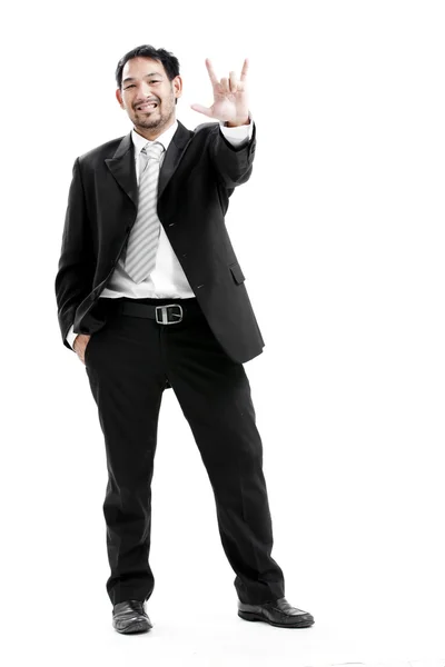 Full length portrait of businessman standing — Stock Photo, Image