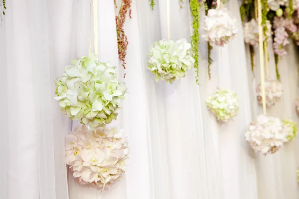 Mooie bloem bruiloft decoratie — Stockfoto