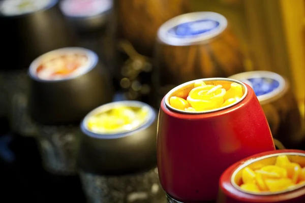 Row of aromatic candles — Stock Photo, Image