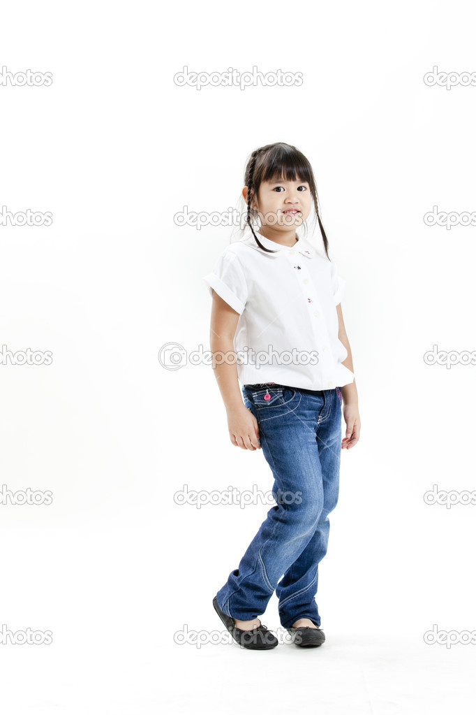 little girls white jeans