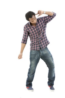 Stüdyo portre serin hip-hop dansçısı