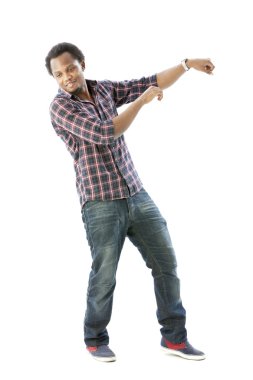 Stüdyo portre serin hip-hop dansçısı