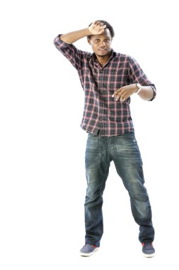 Stüdyo portre serin hip-hop dansçısı