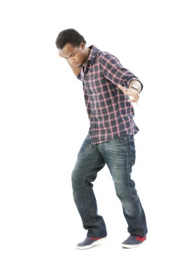 Stüdyo portre serin hip-hop dansçısı