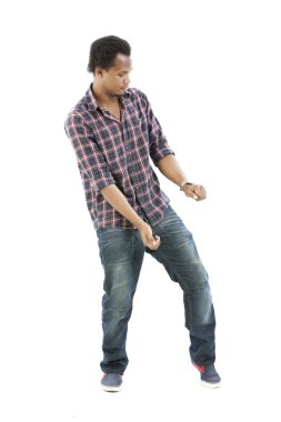 Stüdyo portre serin hip-hop dansçısı