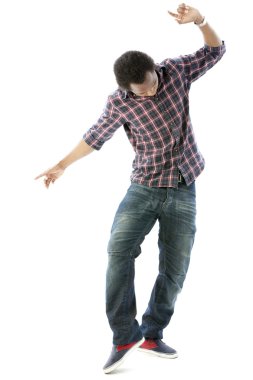 Stüdyo portre serin hip-hop dansçısı