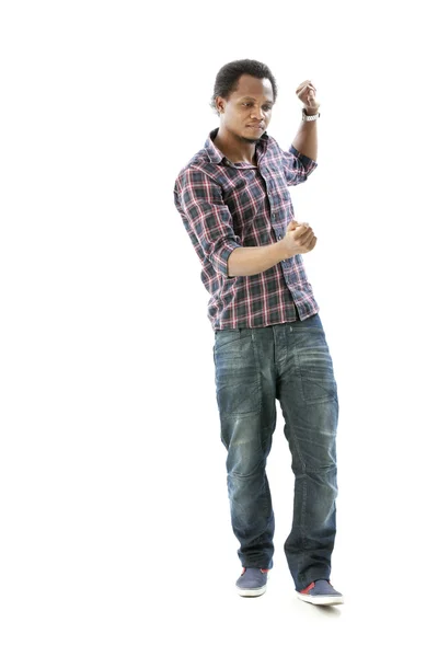 Studio portrait of cool hip-hop dancer — Stock Photo, Image