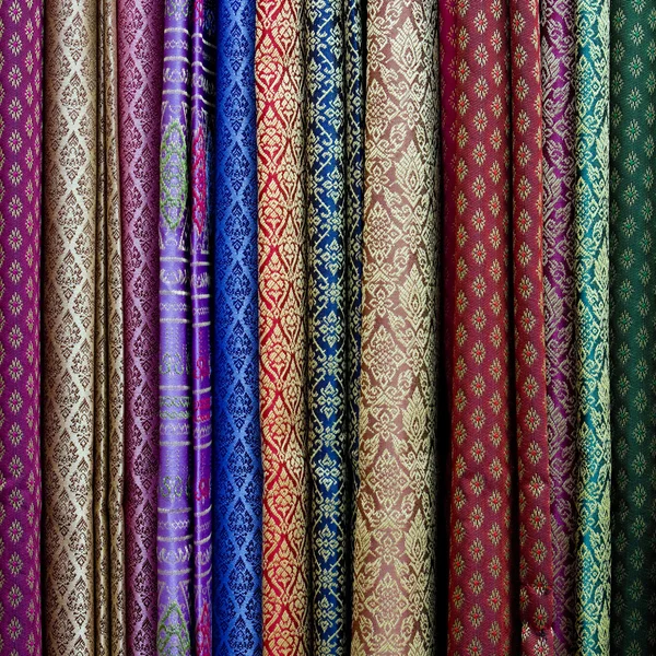 Multicolor textiel achtergrond — Stockfoto