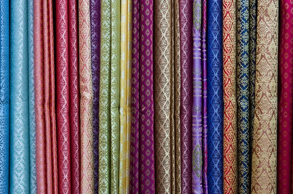 Multicolor textiel achtergrond — Stockfoto