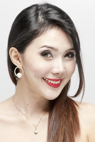 Ázsiai nő arc — Stock Fotó