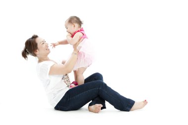 çok güzel bir bebek ve annesi