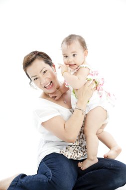 çok güzel bir bebek ve annesi