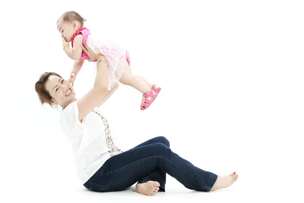 Mooie baby en haar moeder — Stockfoto