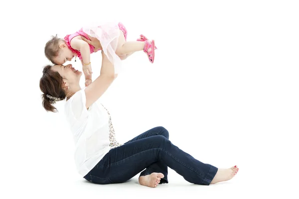 Krásné miminko a její matka — Stock fotografie