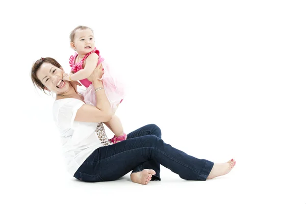 Beautiful baby and her mother — Stock Photo, Image