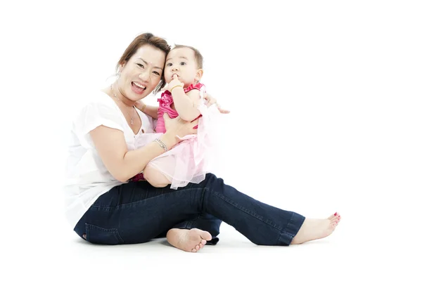 Krásné miminko a její matka — Stock fotografie