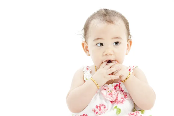 Schattig baby meisje — Stockfoto