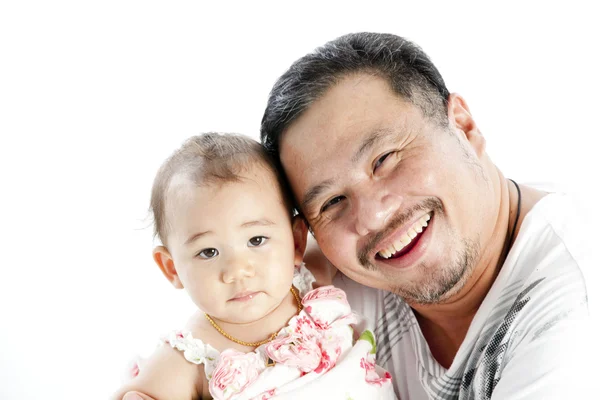 Oom en klein meisje — Stockfoto