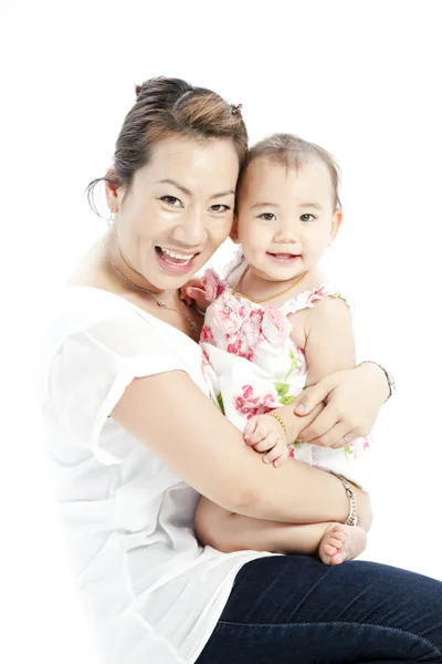 Beautiful baby and her mother — Stock Photo, Image