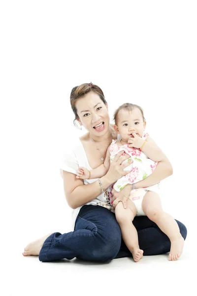 Mooie baby en haar moeder — Stockfoto