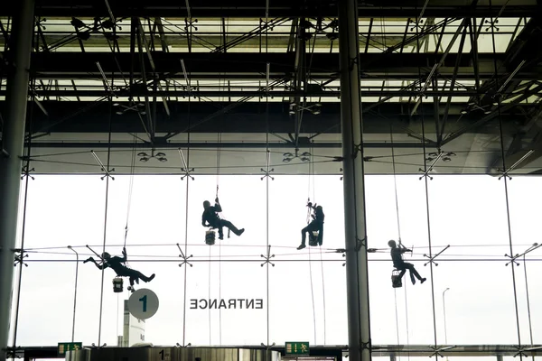 Window washers — Stock Photo, Image