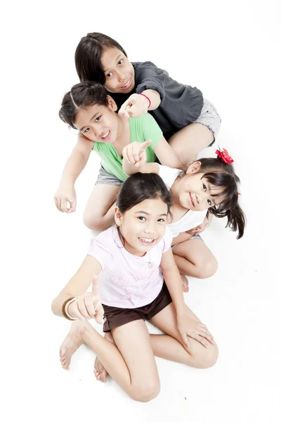 Gruppo di bambine che giocano — Foto Stock