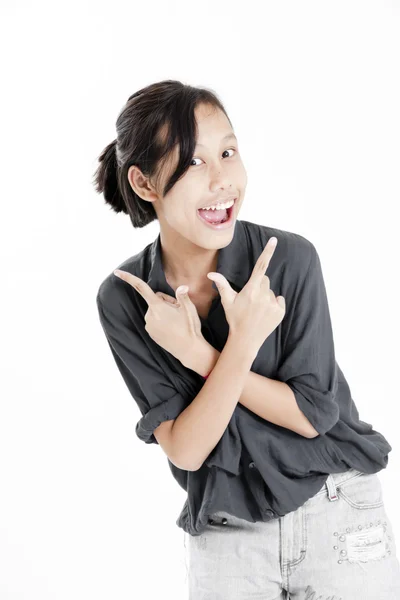 Portret ładny asian Girl — Zdjęcie stockowe